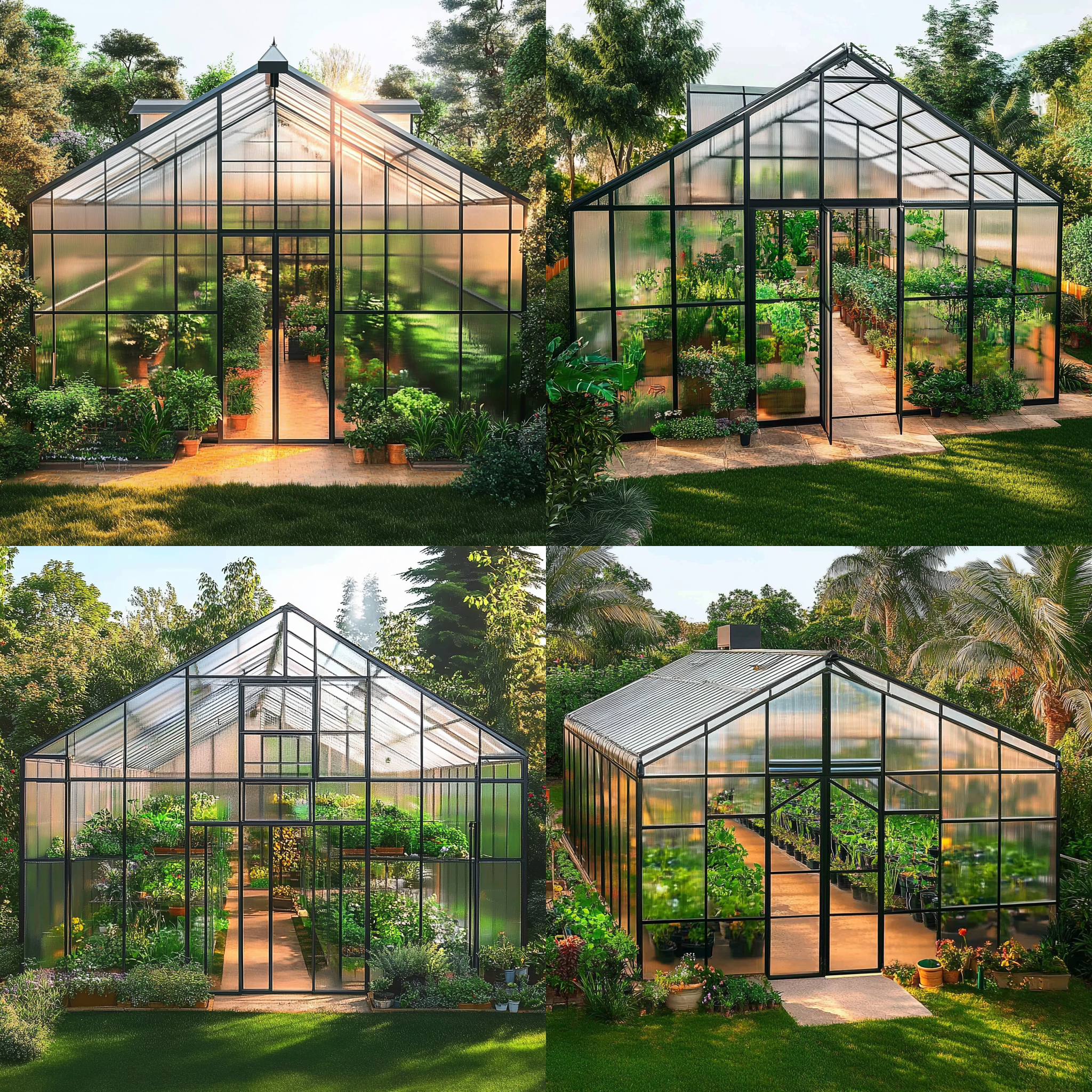 https://oc.superx.chat/img/1746754861682.jpg > A mesmerizing glass greenhouse, captured in a stunningly realistic photograph that unveils intricate details and a lush tapestry of vibrant greenery, exuding extraordinary clarity and brilliance, 8K, aerial view, --style raw --ar 1:1 --iw 1.7