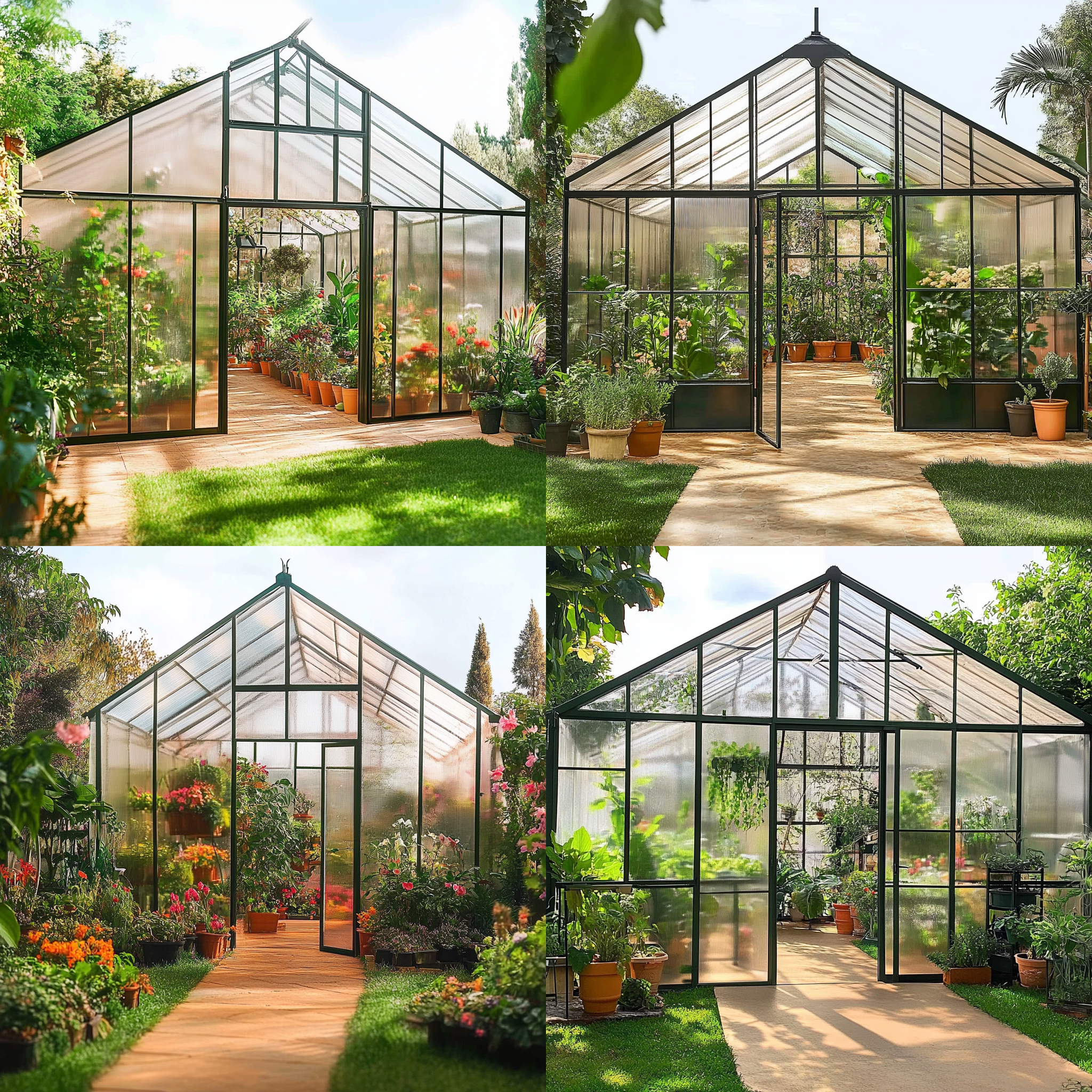 < https://oc.superx.chat/img/1746754861682.jpg > An enchanting glass greenhouse, immortalized in a breathtakingly realistic photograph that reveals the intricate details and a lush tapestry of vibrant foliage, radiating extraordinary clarity and brilliance, 8K, --style raw --ar 1:1 --iw 1.7