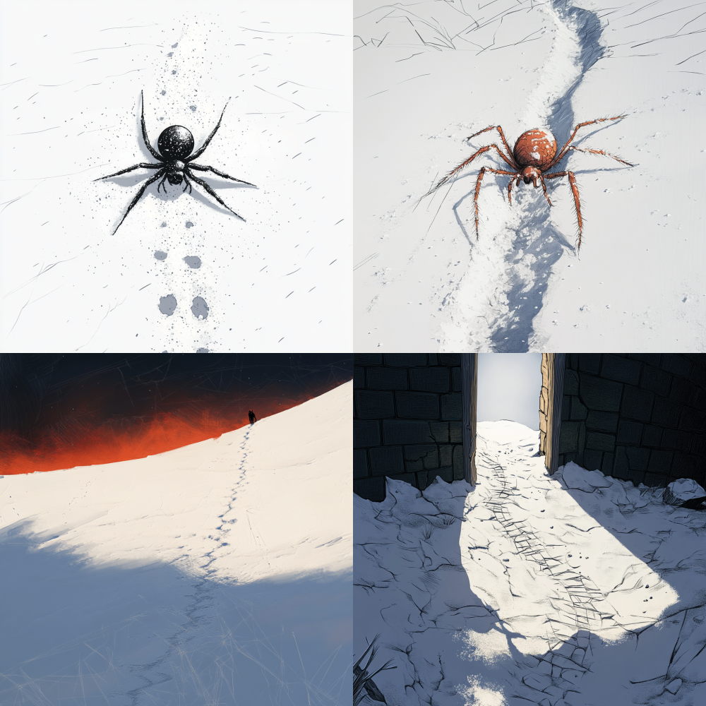 < https://oc.superx.chat/img/1746756843654.jpg > colored, heavy lines, cartoon style, flat illustration, line art, no shading, white background,damaged spider web。