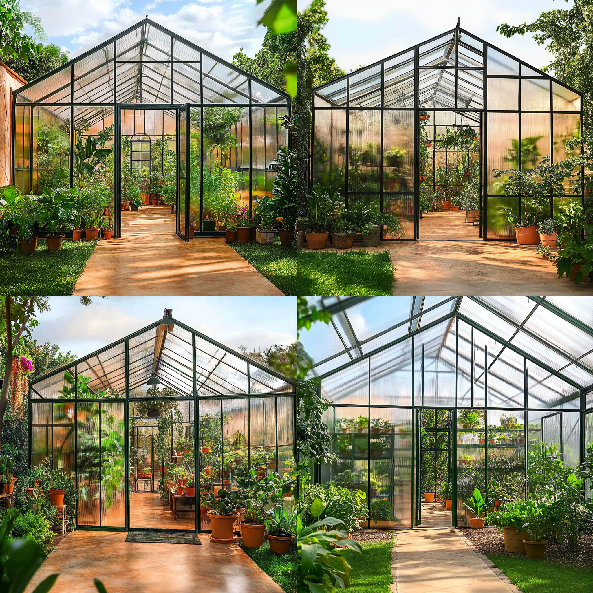 < https://oc.superx.chat/img/1746754861682.jpg > A mesmerizing glass greenhouse, captured in a stunningly realistic photograph that showcases intricate details and a rich tapestry of lush, vibrant foliage, exuding unparalleled clarity and brilliance, 8K, --style raw --ar 1:1 --iw 1.5