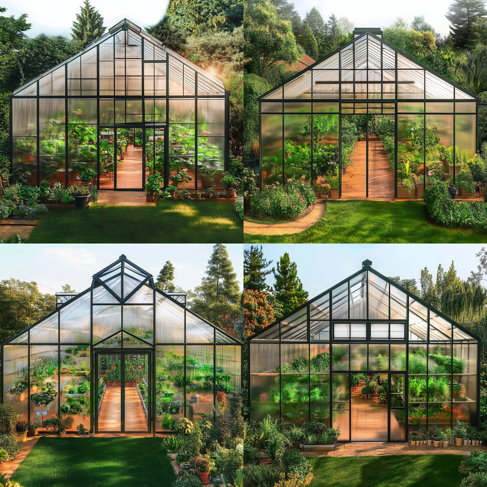 https://oc.superx.chat/img/1746754861682.jpg > A mesmerizing glass greenhouse, captured in a stunningly realistic photograph that showcases intricate details and a vibrant tapestry of thriving foliage, exuding unparalleled clarity and brilliance, 8K, aerial perspective, --style raw --ar 1:1 --iw 1.8
