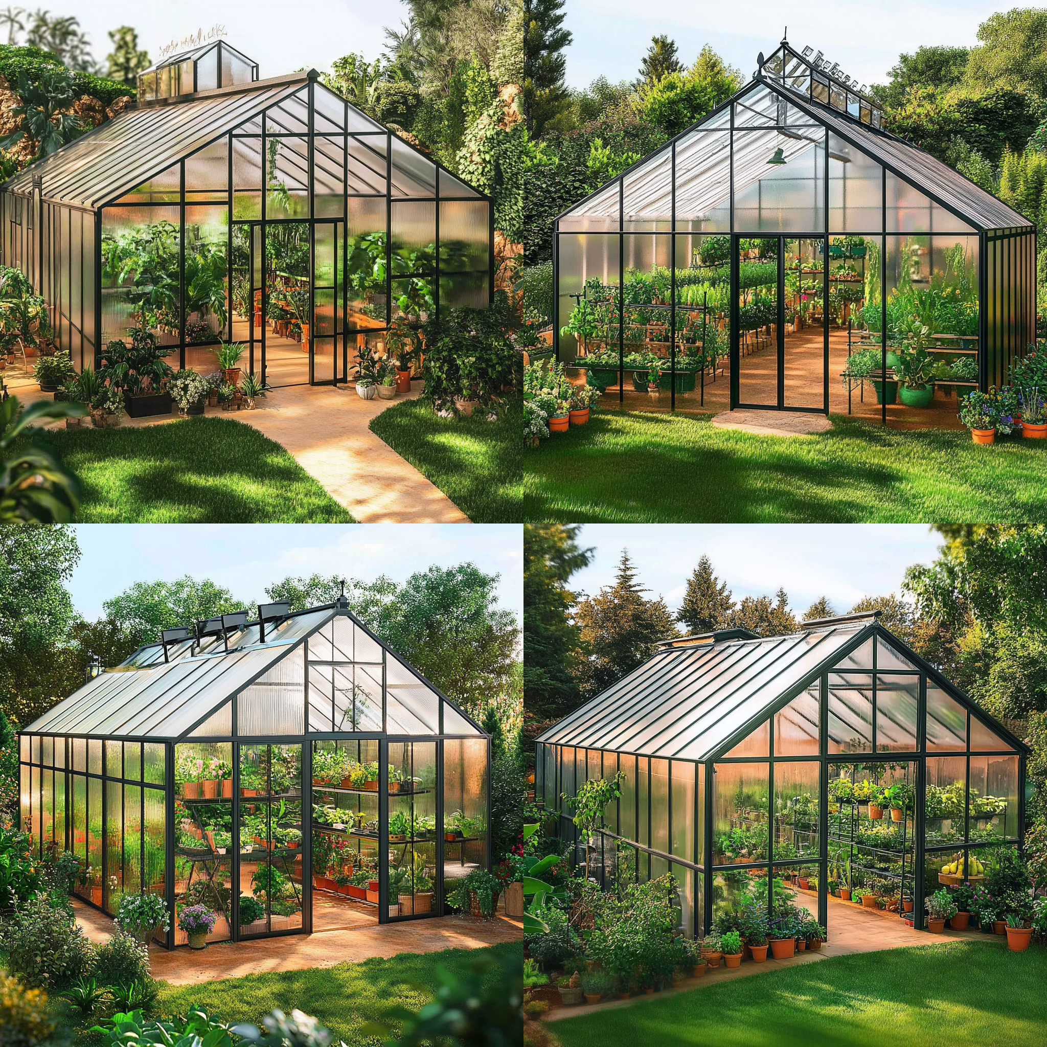https://oc.superx.chat/img/1746754861682.jpg > An enchanting glass greenhouse, depicted in a breathtakingly realistic photograph that reveals exquisite details and a rich tapestry of lush, vibrant greenery, radiating exceptional clarity and brilliance, 8K, aerial perspective, --style raw --ar 1:1 --iw 1.8