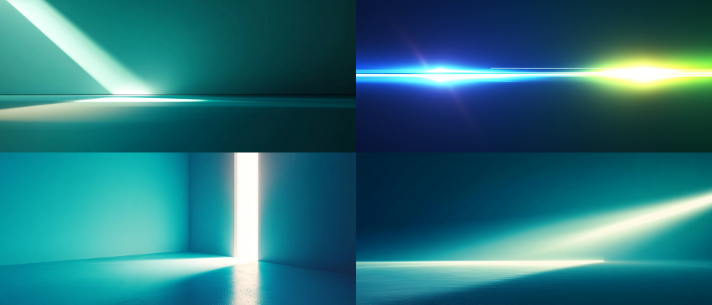 Abstract global connector on the right, bright lighting, deep blue-green gradient background, white space around, modern technology poster style, minimalism, sans serif layout, high contrast, 8k. --ar 21:9