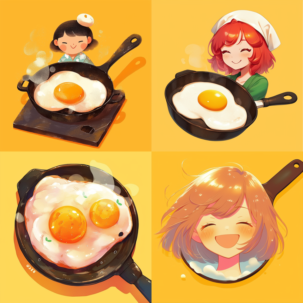 < https://oc.superx.chat/img/1749807396032.png > A cute smiling red braised poached egg in a pan --niji