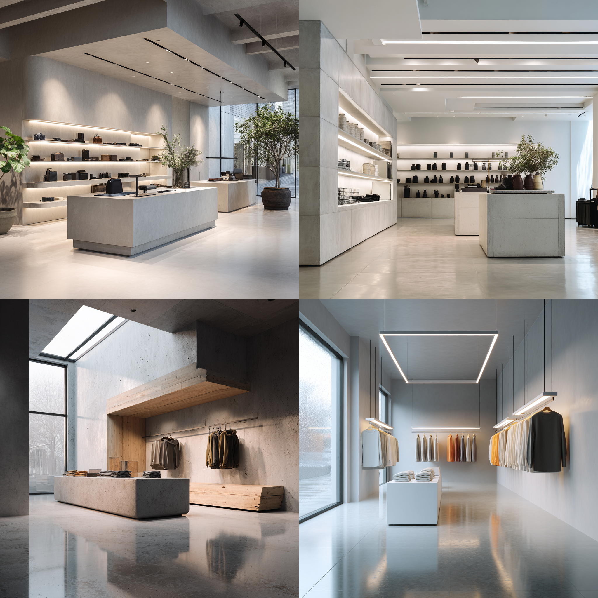 Modern minimalist store 