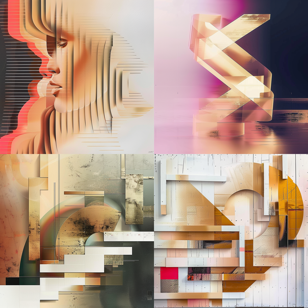 Collect the elements of this image and create the shape of letters, with a required horizontal format < https://oc.superx.chat/img/1757589045610.jpg > NEW16:9 --v 6