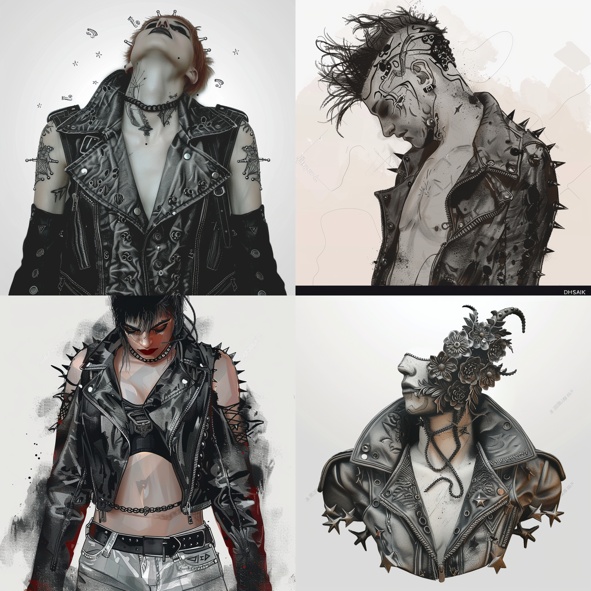 A punk style piece of clothing