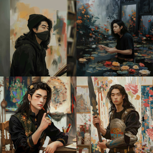 < https://oc.superx.chat/img/1770398960637.jpg > 根据这张图片生产四张一样的风格