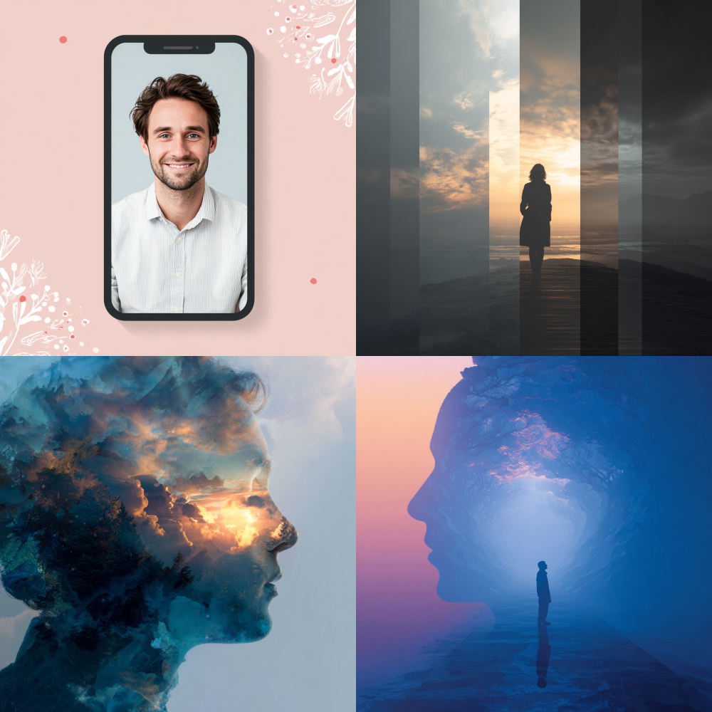 Generate a suitable image for me as the background for the video cover. This video is a self introduction video for a psychotherapist.