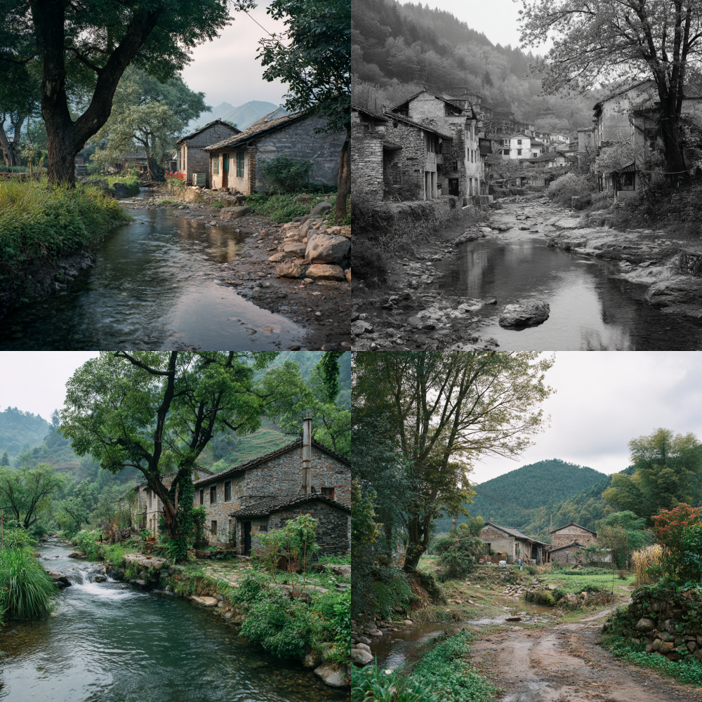 Qingqing Valley, with the sound of deer chirping. The simple agricultural ecology that has not yet been eroded by modern industry. A small farm emitting the scent of corn, oats, hay, and horse manure. A friendly and harmonious neighborhood relationship. A lively and peaceful small town. The sawmill and small shop at noon. A lonely, sparkling cross creek. Fireflies tracing elusive silver lines in the darkness. A wooden house was built between the branches of a large oak tree. A ten year old little girl who is growing up and eager to travel far away, holding a silver thimble in her hand. Draw in the style of hand drawn watercolor, with a pure white background 