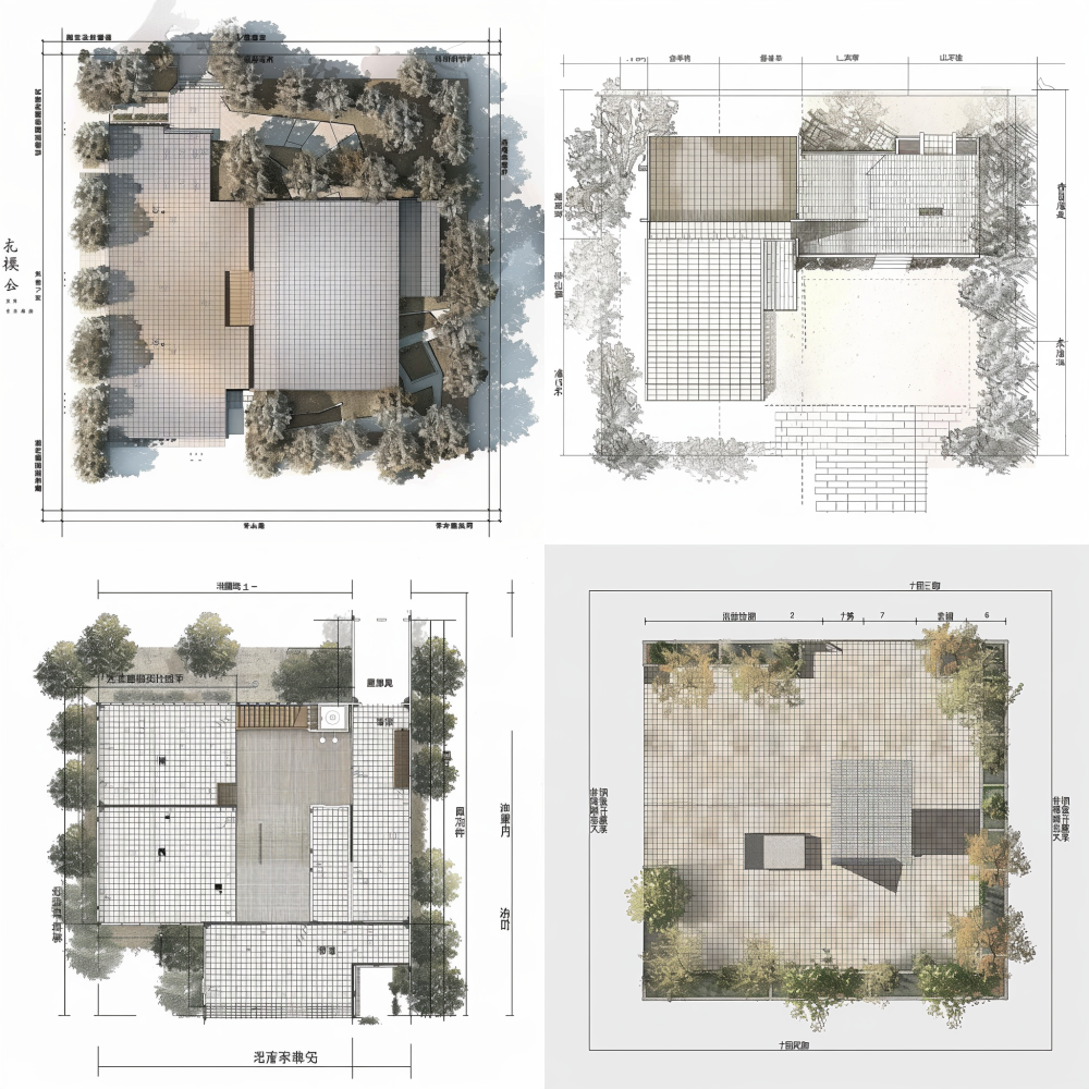 Sure! Here’s an optimized version of your prompt with a more artistic touch:
< https://oc.superx360.com/temp-uploads/1790423444575.png > A refined architectural floor plan for a single-story residential home in the rural landscape of Yihu County, Xinjiang. The plot, shaped like an elegant 'L', features a grid that defines the building's construction limits, with all external areas designated as serene courtyards. The north compass is oriented upwards, and the main entrance is gracefully positioned along the eastern wall. The flow of movement is thoughtfully designed: entering through the east courtyard gate → transitioning to the outdoor patio → arriving at the inviting living room (the main entrance of the building).
**Room Functions and Dimensions:**
- **Building Outline:** Overall dimensions of 15.5m in length (east-west) and 8.6m in depth (north-south).
- **Kitchen:** A spacious 4.2m wide and 3.6m deep, located in the northwest corner, with a doorway leading to the dining area.
- **Dining Room:** Generously sized at 5.0m wide and 3.6m deep, situated to the east of the kitchen, serving as a central transition space to the northern rooms.
- **Independent Bathroom:** Measuring 4.3m wide and 3.6m deep, located in the northeast corner, equipped solely with a shower, with the door opening towards the dining area.
- **Master Bedroom:** A comfortable 4.2m wide and 5.0m deep, positioned south of the kitchen, with the door leading into the living room.
- **Living Room:** A grand space of 5.0m by 5.0m, located south of the dining room; the eastern wall features the main entrance door, providing direct access to the outdoor courtyard, serving as the heart of indoor circulation.
- **Secondary Bedroom:** Measures 4.3m by 5.0m, located south of the bathroom.
- **Independent Toilet:** A compact 2.4m wide and 3.0m deep, situated between the living room and secondary bedroom, equipped with a sink and toilet, entirely separate from the bathroom, with the door facing the hallway.
**Walls and Windows:**
- **Western Exterior Wall:** The kitchen, master bedroom, bathroom, and secondary bedroom share a continuous and straight western exterior wall without recesses or protrusions, with no external doors on this side.
- **Wall Specifications:** External walls are 240mm thick, internal walls are 120mm thick; all doors should be illustrated with opening arcs.
- **Interior Space:** No greenery is permitted indoors; however, the eastern courtyard can feature simple landscape enhancements.
**Traffic Flow:**
- **External Flow:** Entry through the eastern courtyard gate leads into the small patio, from which one can proceed westward into the living room.
- **Internal Flow:** The living room serves as the central hub, granting access north to the dining room, kitchen, and bathroom; west to the master bedroom; and east to the hallway leading to the toilet and secondary bedroom. The design clearly delineates active and quiet zones, ensuring a tranquil sleeping area.
**Design Notes:**
1. This proposal serves as a conceptual floor plan; subsequent construction drawings should integrate structural, plumbing, and electrical details.
2. Ensure proper sloping and waterproofing in the bathroom and shower areas.
3. Door and window dimensions can be fine-tuned in accordance with local standards during the construction drawing phase. --v 6