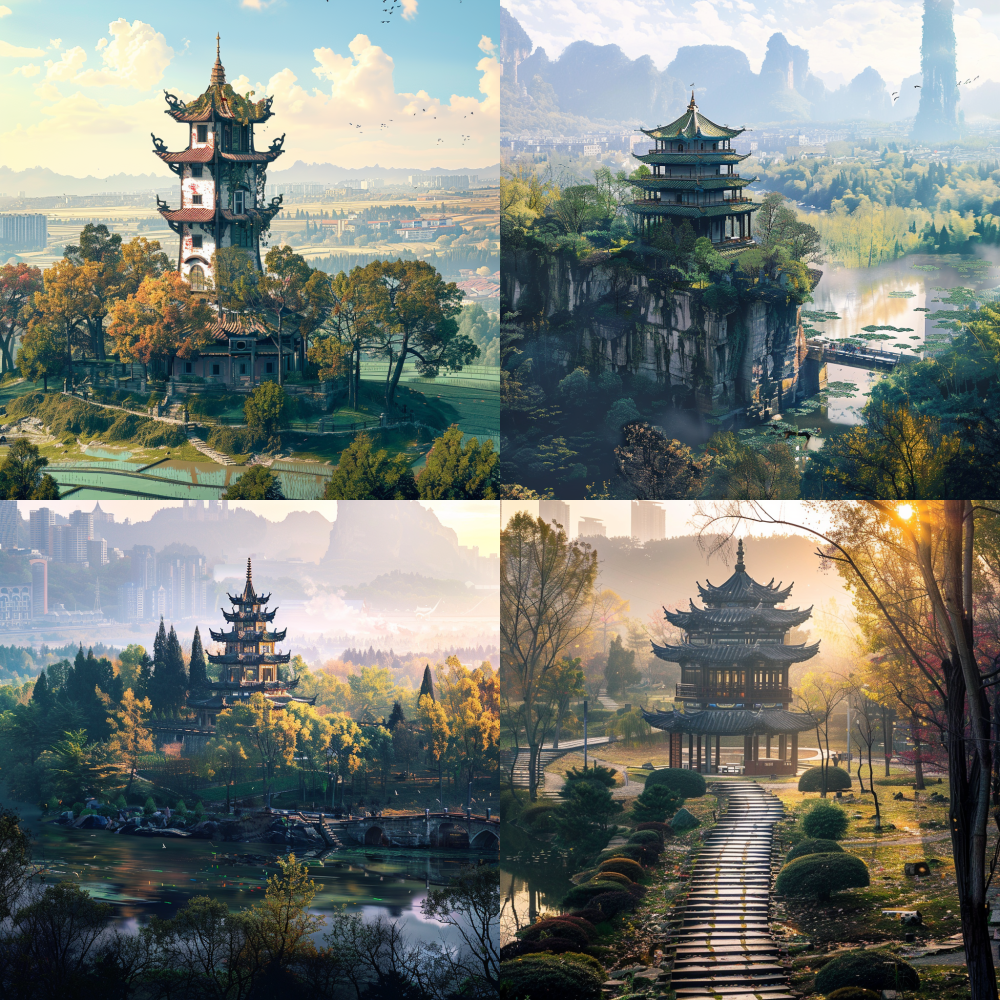 Please make some slight modifications to the background from the perspective of a landscape photographer, while keeping the main building unchanged, to make it look more exciting. < https://oc.superx.chat/img/1774366890030.jpeg >  --v 6