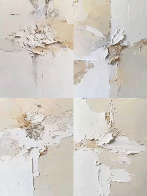 < https://oc.superx360.com/img/1784173467521.png > A handpainted plaster abstract composition featuring a dynamic interplay of creamy whites and soft beige tones. The textured brushstrokes create a sense of movement, with thick layers of paint adding depth. The overall mood is serene and minimalist, inviting contemplation. The light color palette enhances the airy feel of the artwork, making it ideal for modern interior spaces. --ar 3:4 --iw 2 < https://oc.superx360.com/img/1784173467521.png > A handpainted plaster abstract composition featuring a dynamic interplay of creamy whites and soft beige tones. The textured brushstrokes create a sense of movement, with thick layers of paint adding depth. The overall mood is serene and minimalist, inviting contemplation. The light color palette enhances the airy feel of the artwork, making it ideal for modern interior spaces. --ar 3:4 --iw 2