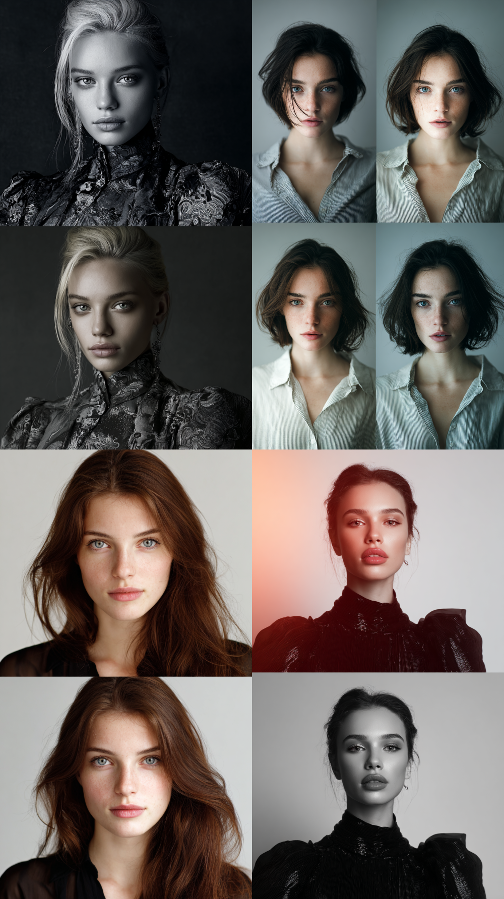 Keep the same face and clothes, change to studio lighting, magazine style, --ar 9:16