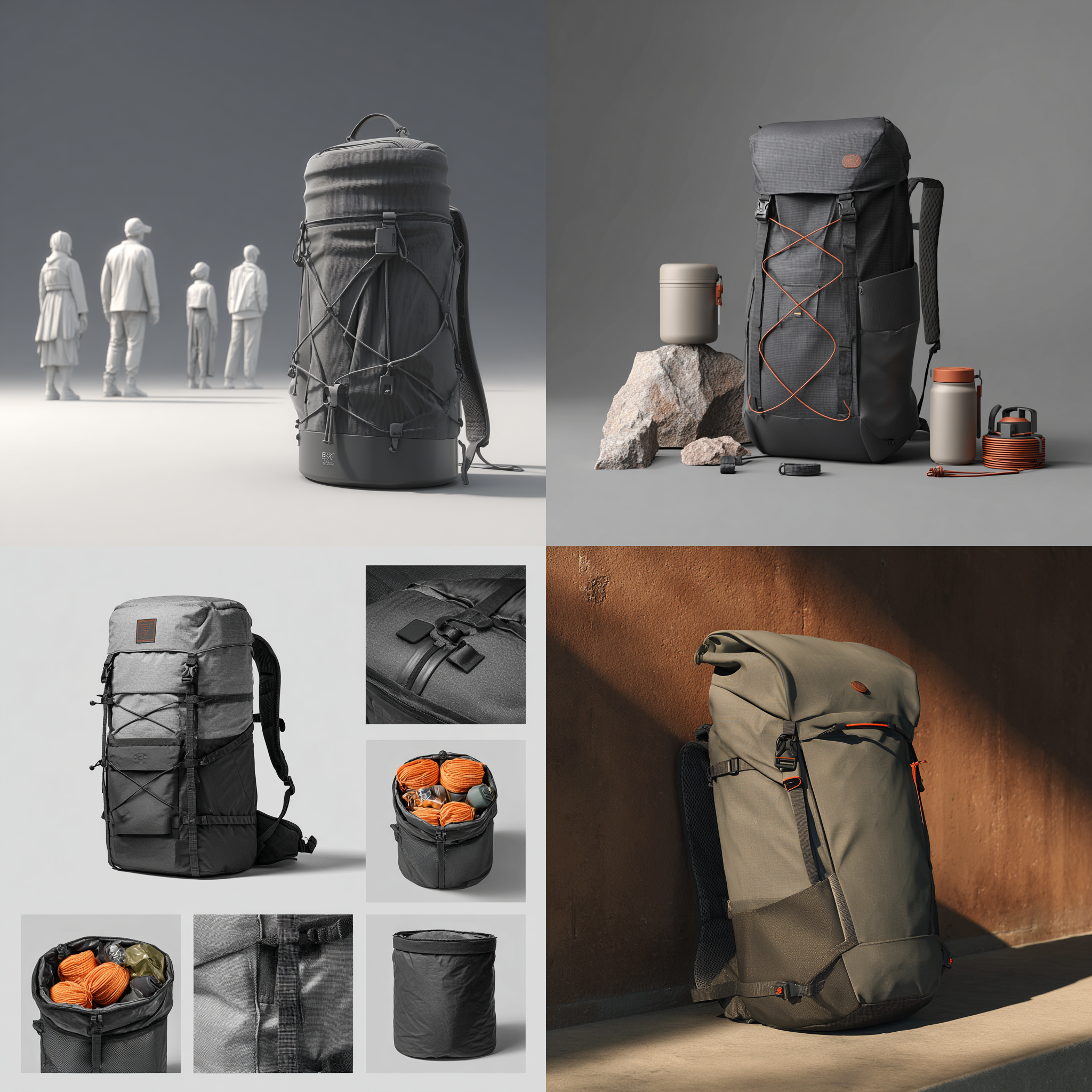 A lightweight outdoor backpack featuring a bottom ... | Midjourney官网_AI ...