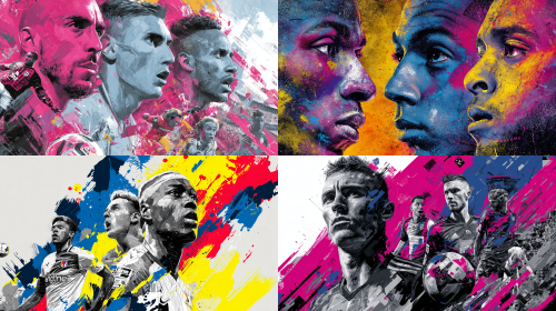 法国足球甲级联赛昂热对阵里昂比赛的de宣传海报  --ar 16:9  --style raw